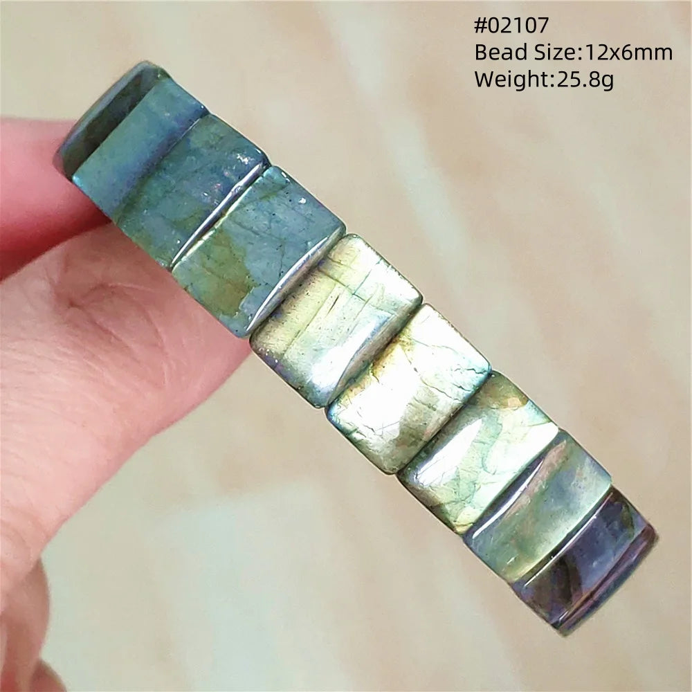 Blue Light Labradorite Bracelet-ToShay.org