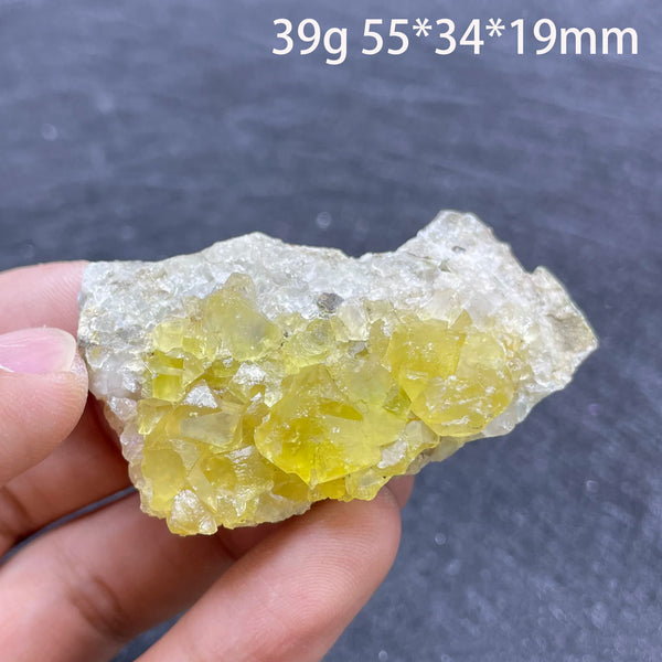Yellow Fluorite Crystal-ToShay.org