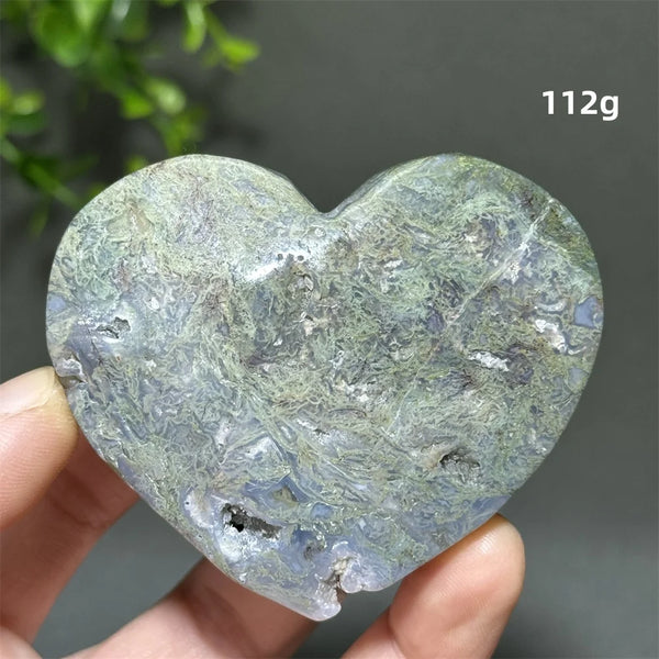 Green Aquatic Agate Heart-ToShay.org