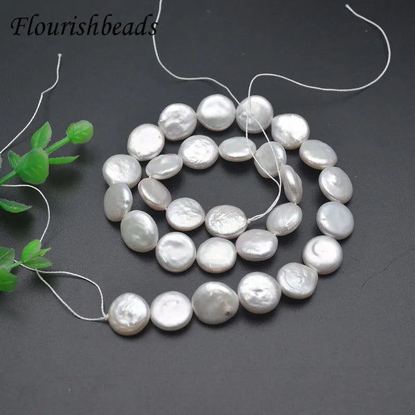 White Pearl Coin Beads-ToShay.org