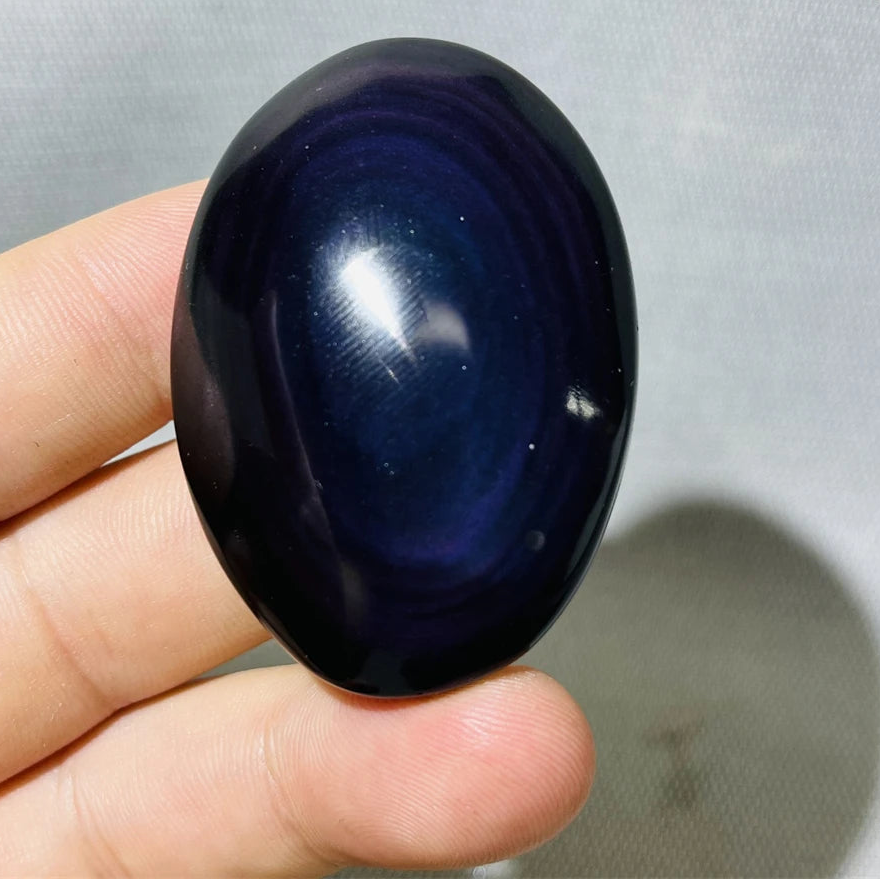 Rainbow Obsidian Palmstone-ToShay.org