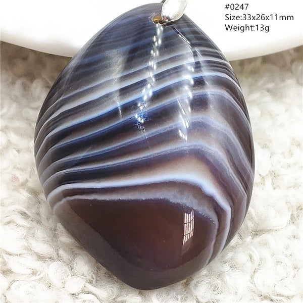 Grey Lace Agate Pendant-ToShay.org