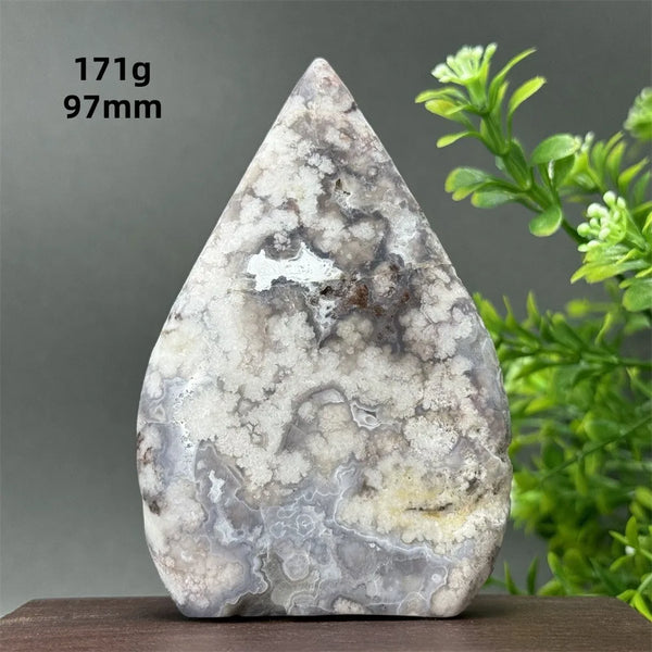 Blue Cherry Blossom Agate Torch-ToShay.org