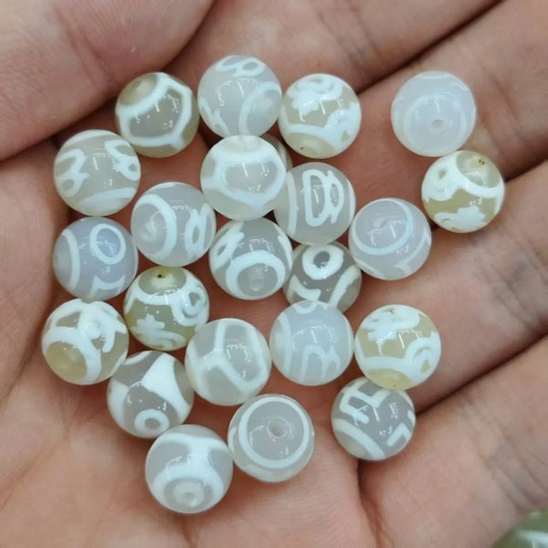 White Jade Agate Beads-ToShay.org