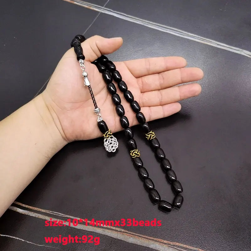 Black Agate Prayer Beads-ToShay.org