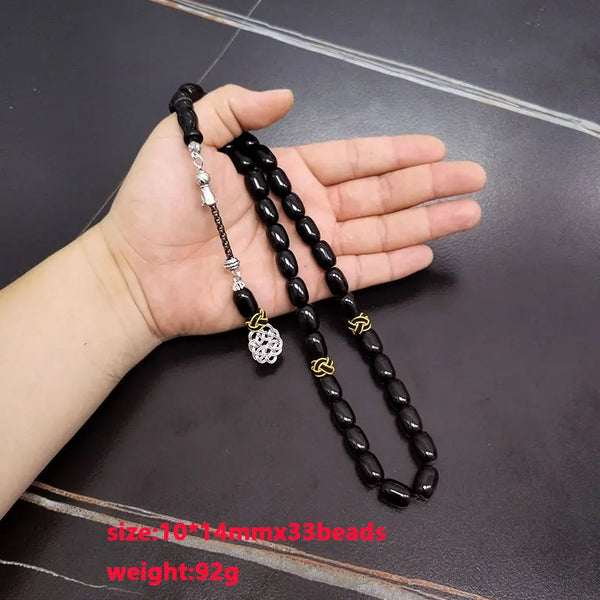 Black Agate Prayer Beads-ToShay.org