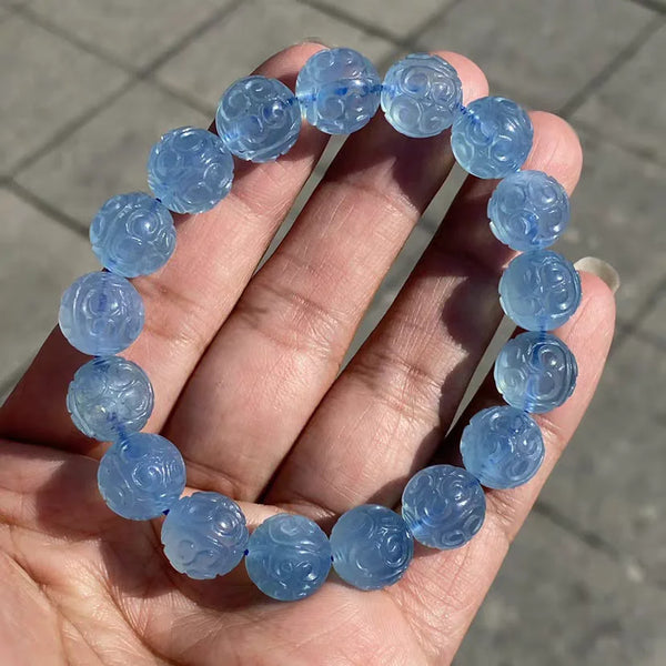 Blue Aquamarine Bracelet-ToShay.org
