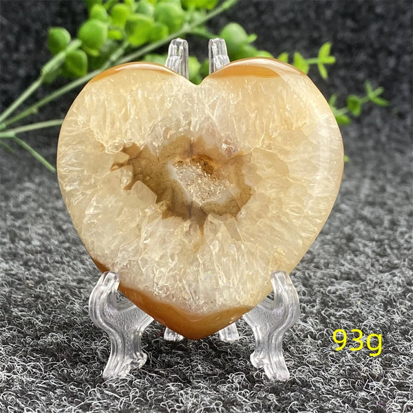 Red Agate Geode Heart-ToShay.org