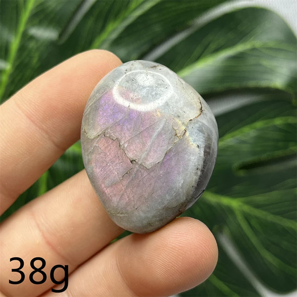 Purple Labradorite Palm Stone-ToShay.org