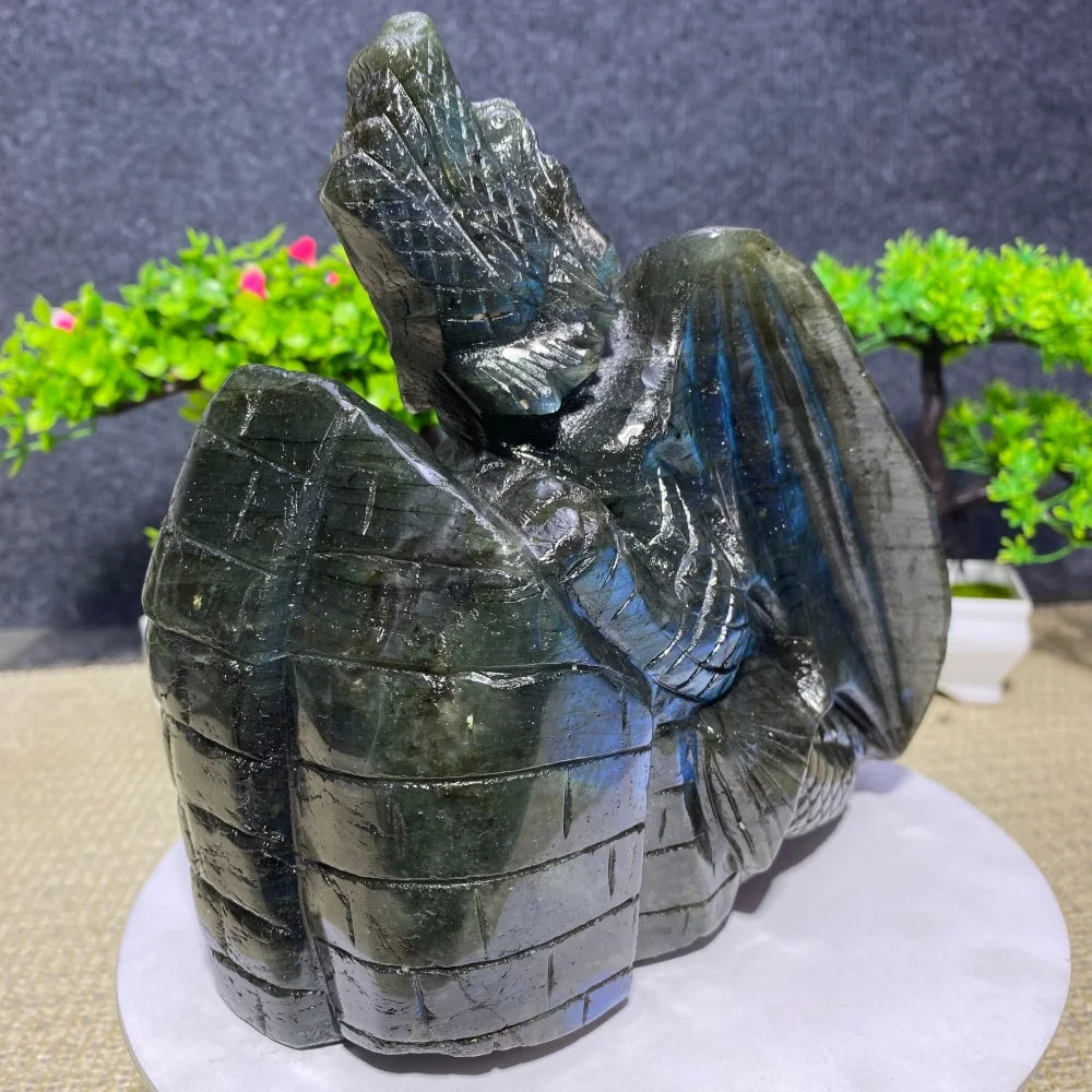 Blue Labradorite Flying Dragon-ToShay.org