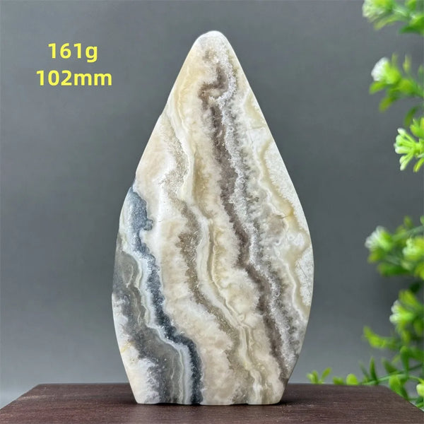 White Fluorite Agate Flame-ToShay.org