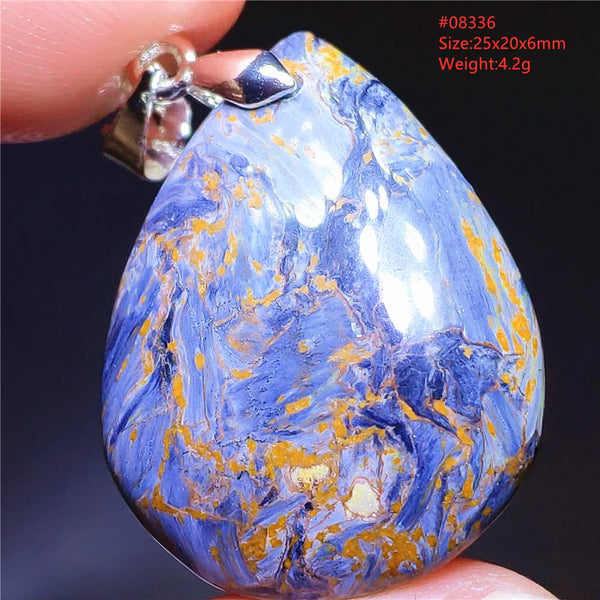 Blue Pietersite Chatoyant Pendant-ToShay.org
