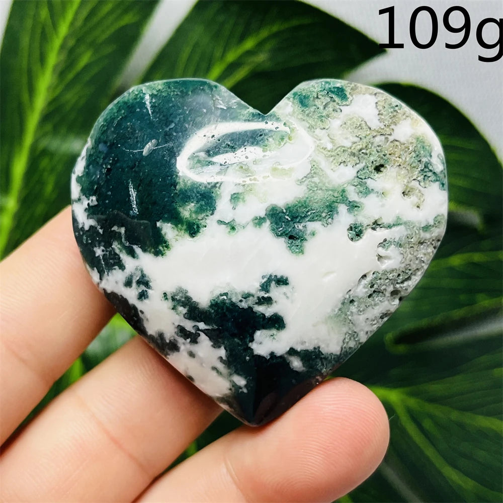 Green Moss Agate Heart-ToShay.org