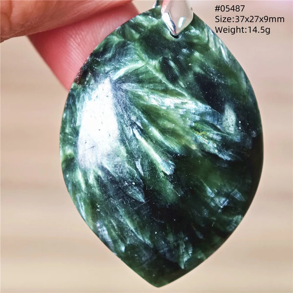 Green Seraphinite Pendant-ToShay.org