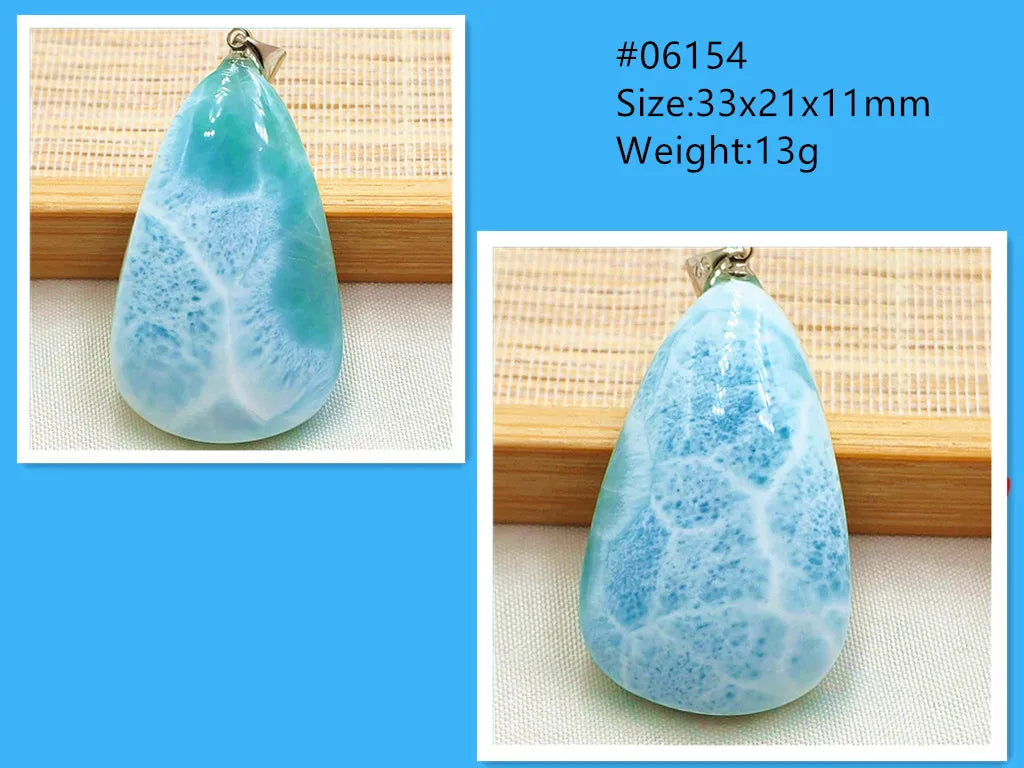 Blue Larimar Pendant-ToShay.org