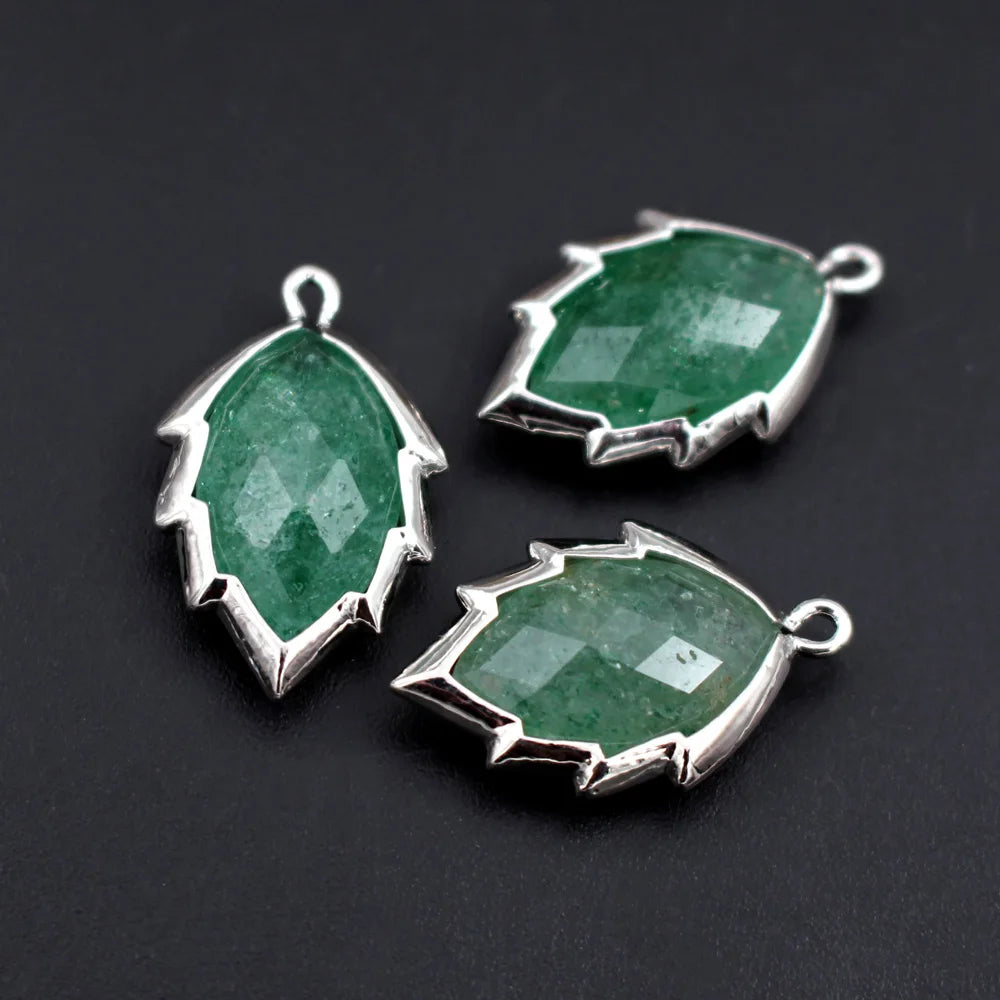 Mixed Crystal Leaf Charms-ToShay.org