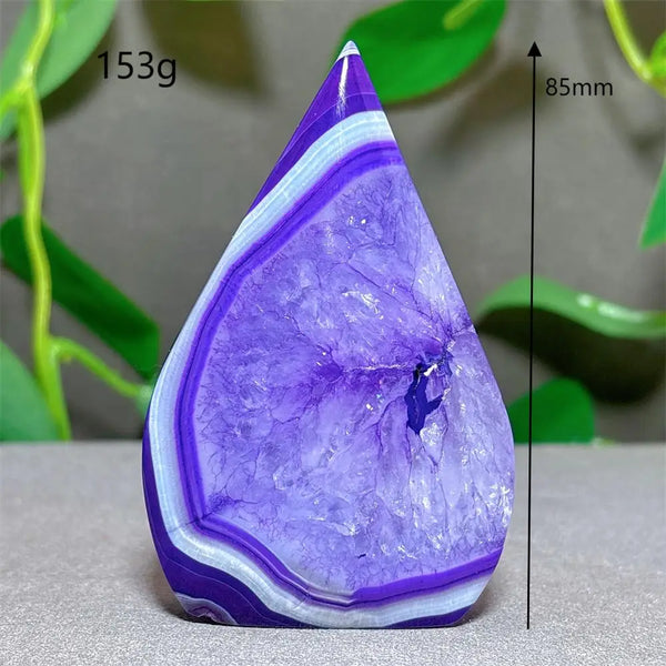 Violet Striped Agate Flame-ToShay.org