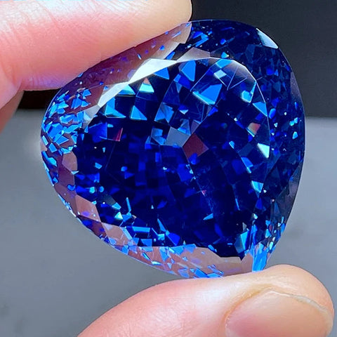 Blue Cubic Zirconia Heart-ToShay.org