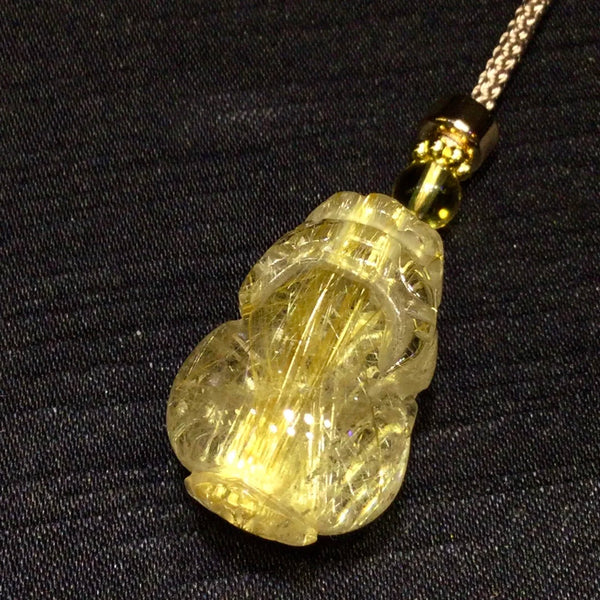 Gold Rutilated Quartz Pi Xiu-ToShay.org