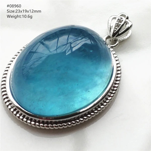 Blue Aquamarine Pendant-ToShay.org