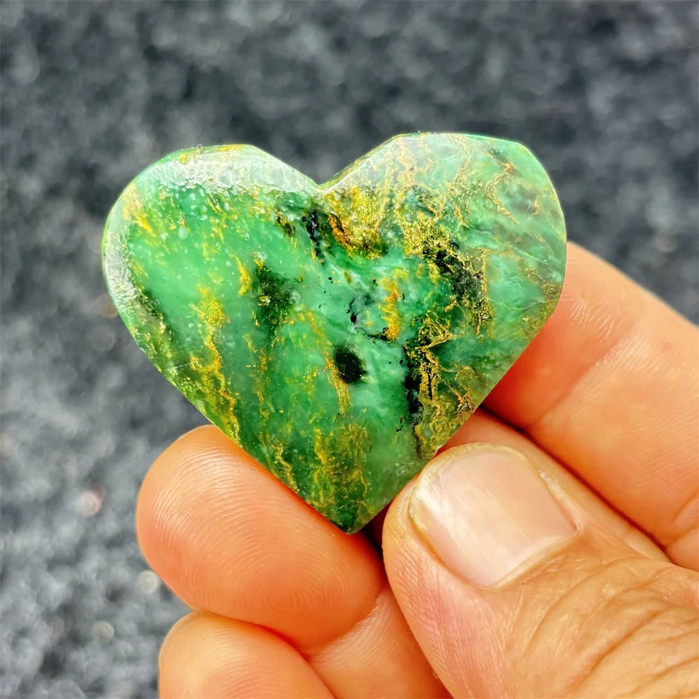 Green Emerald Stone Heart-ToShay.org