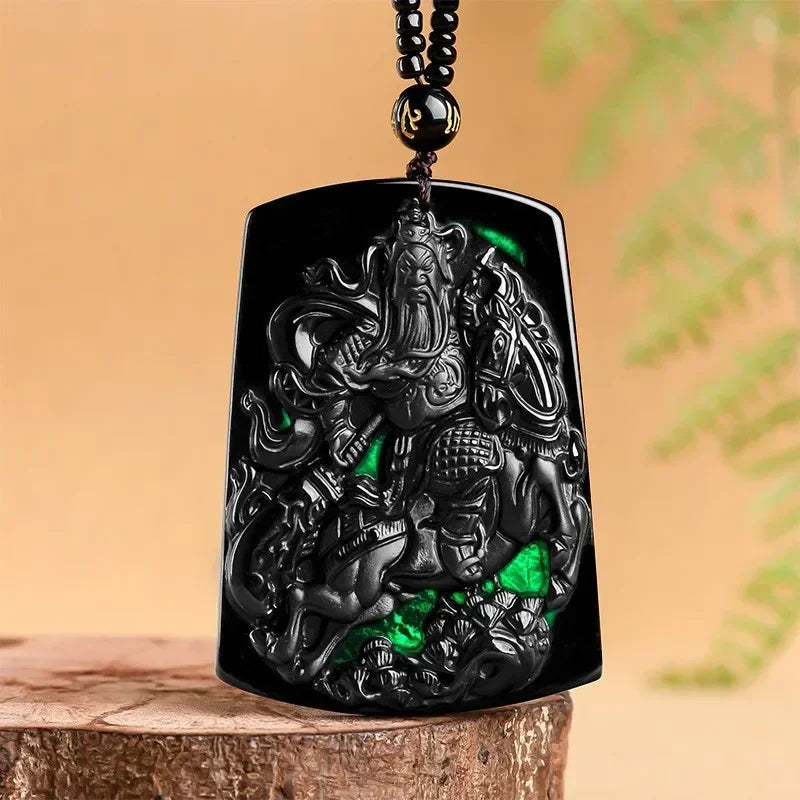 Black Ink Jade Guan Gong-ToShay.org