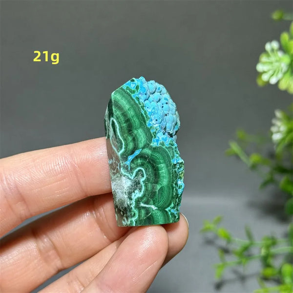 Green Peacock Rough Stone-ToShay.org