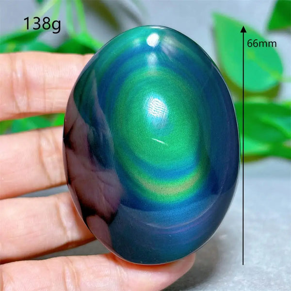 Rainbow Obsidian Palm Stone-ToShay.org