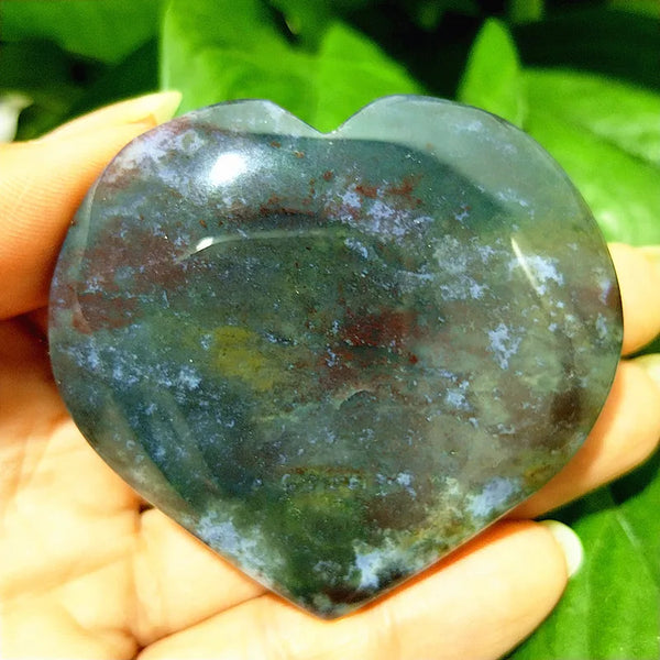 Green Moss Agate Heart-ToShay.org