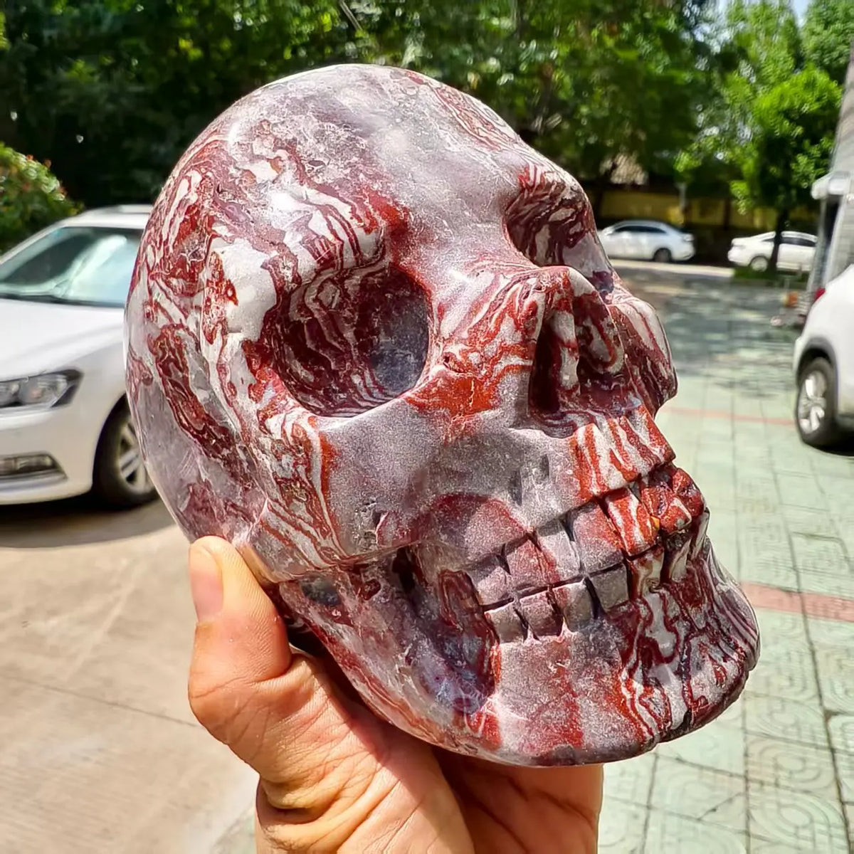 Red Agate Skull-ToShay.org