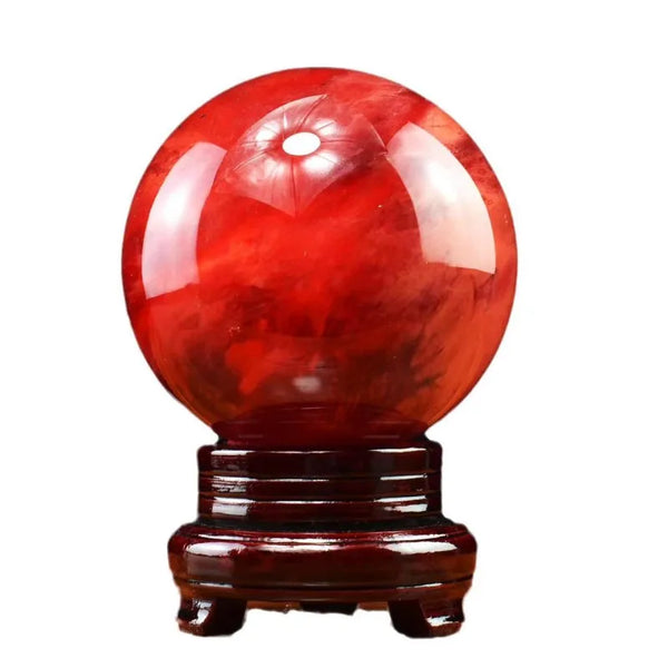 Red Quartz Crystal Ball-ToShay.org