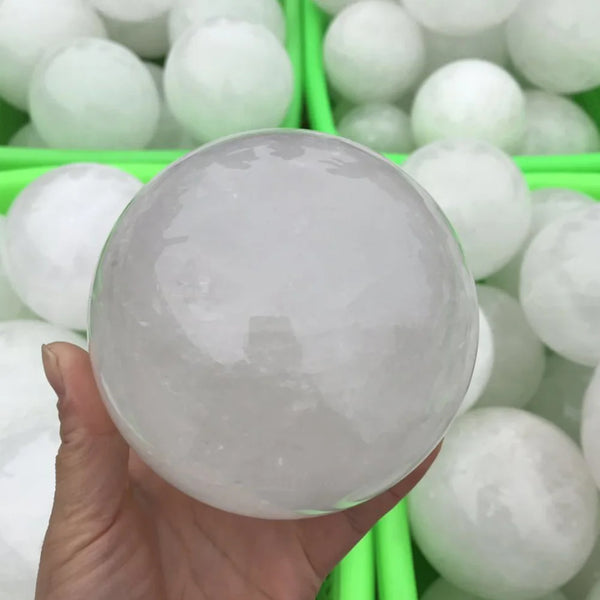 White Calcite Crystal Ball-ToShay.org