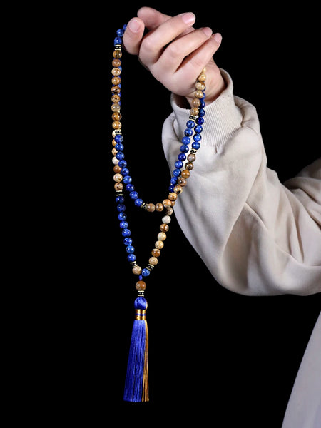Blue Lapis Lazuli Mala Beads-ToShay.org