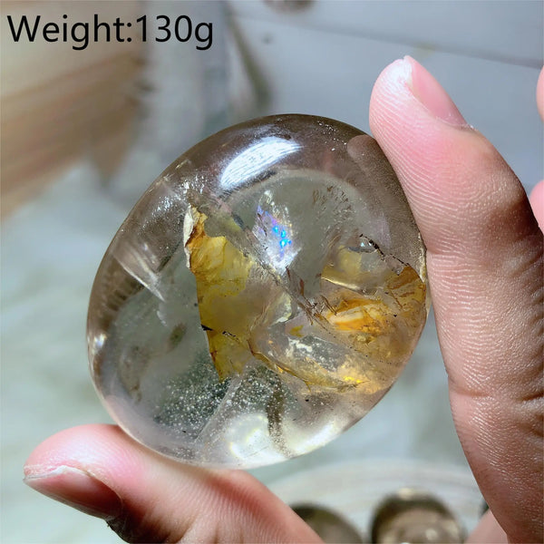 Smokey Quartz Palm Stones-ToShay.org