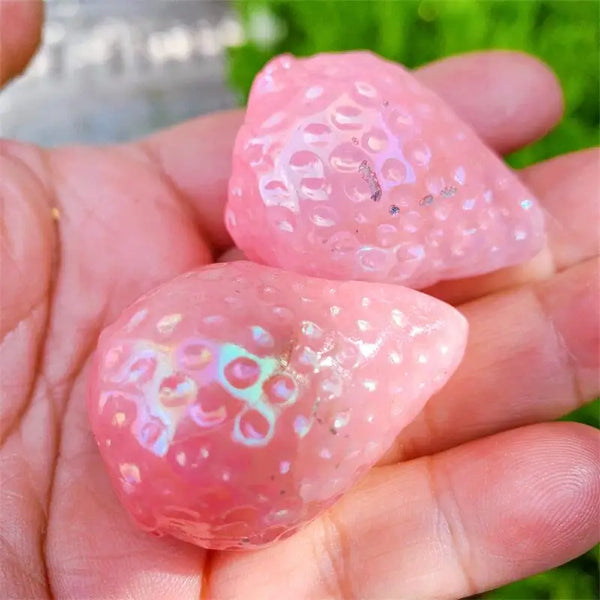 Pink Aura Rose Quartz Strawberry-ToShay.org