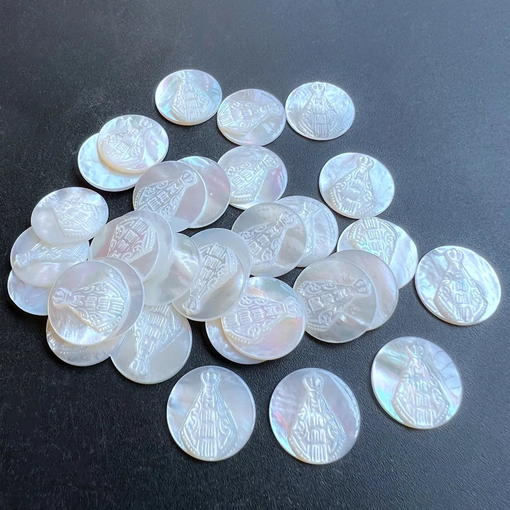 White Shell Religious Pendants-ToShay.org