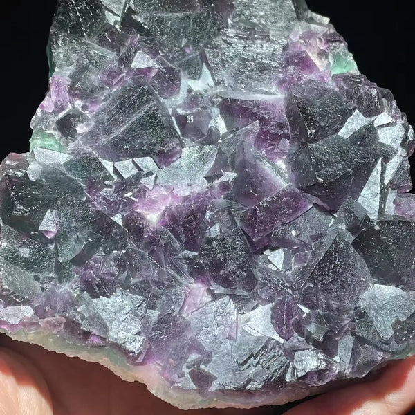 Purple Green Fluorite Quartz-ToShay.org