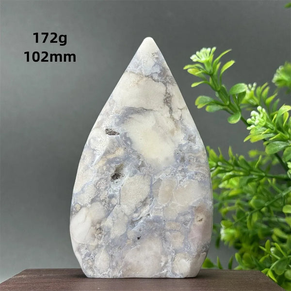 Blue Cherry Blossom Agate Torch-ToShay.org