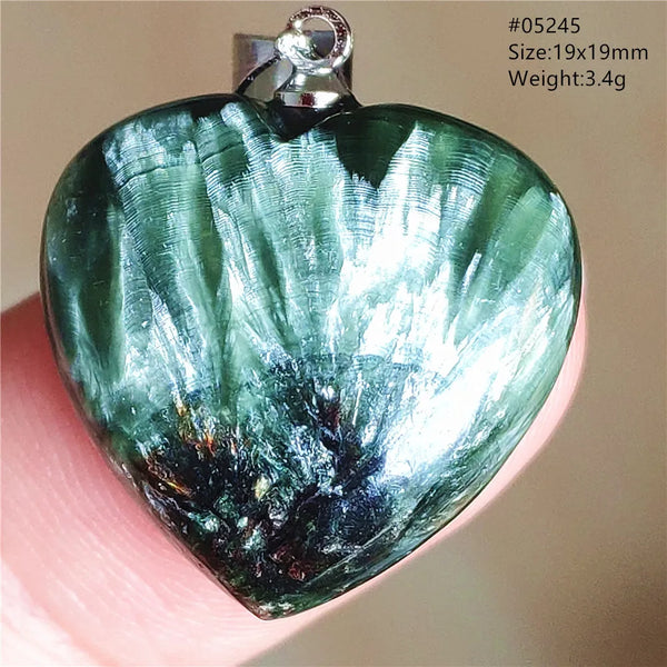 Green Seraphinite Pendant-ToShay.org