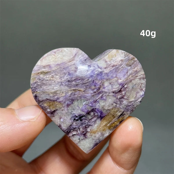 Purple Dragon Crystal Heart-ToShay.org