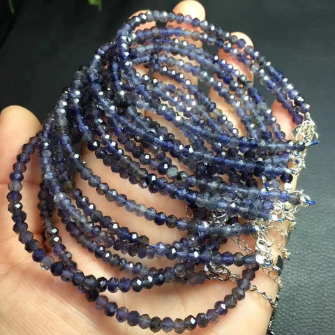 Blue Cordierite Lolite Bracelet-ToShay.org