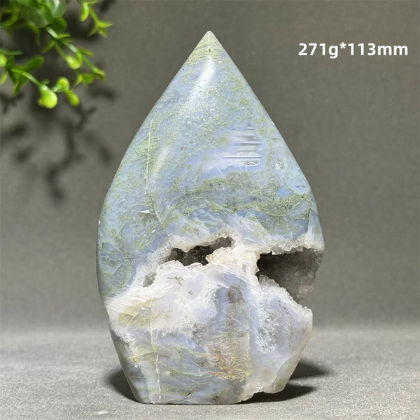 Green Aquatic Agate Torch-ToShay.org