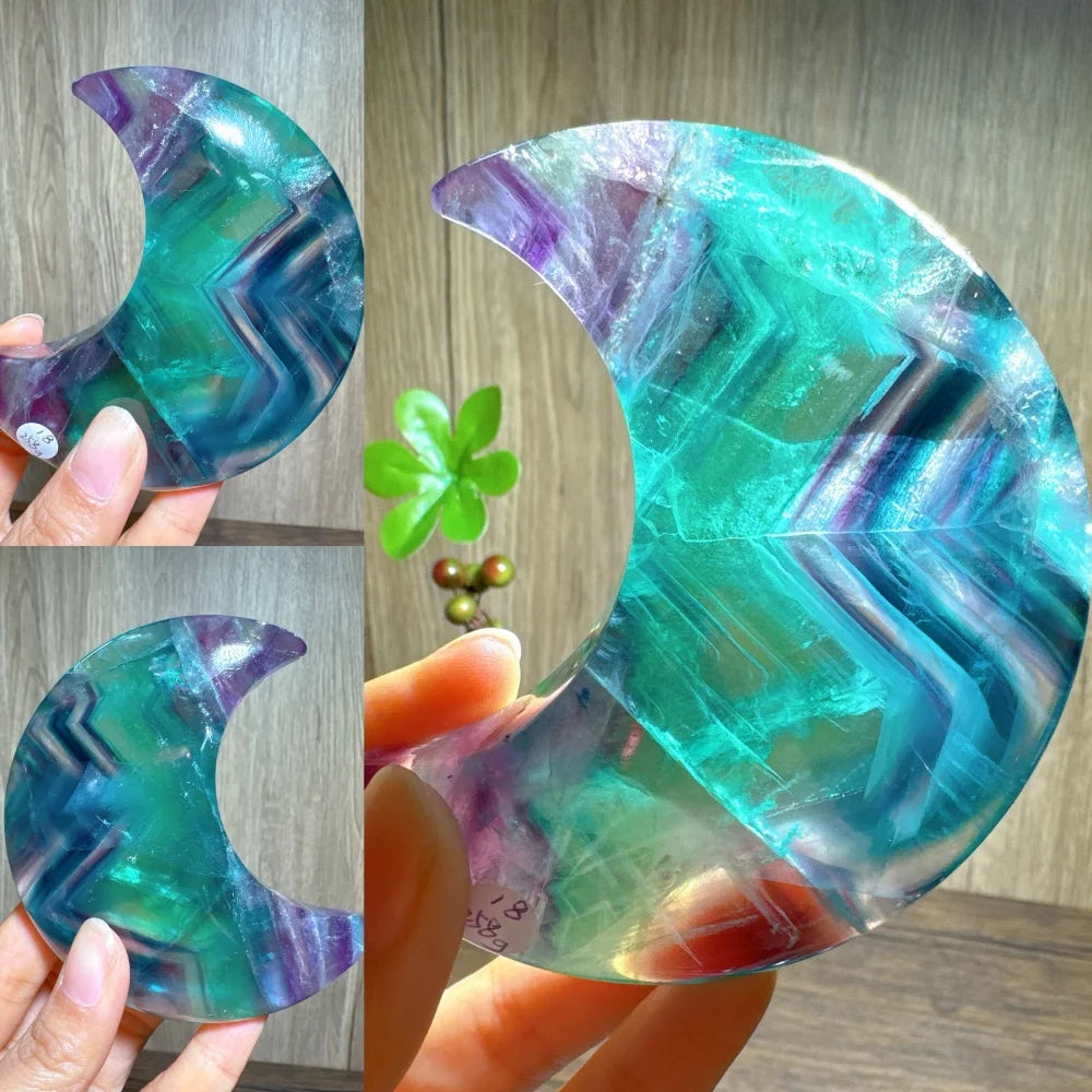 Rainbow Fluorite Moon-ToShay.org