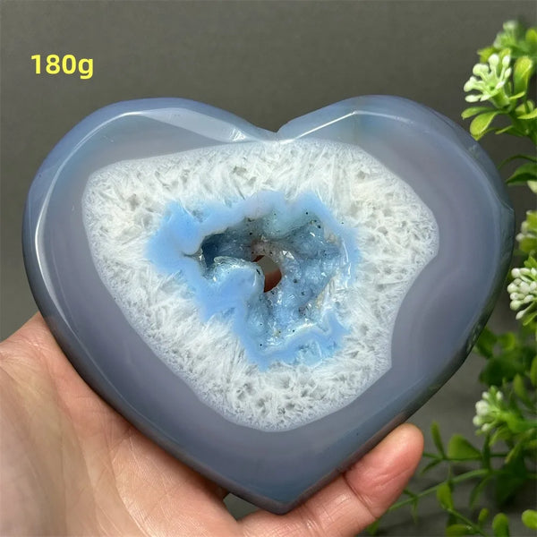 Blue Agate Geode Heart-ToShay.org
