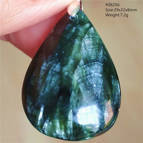 Green Seraphinite Pendant-ToShay.org