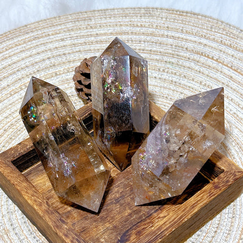 Smokey Rainbow Quartz Point-ToShay.org
