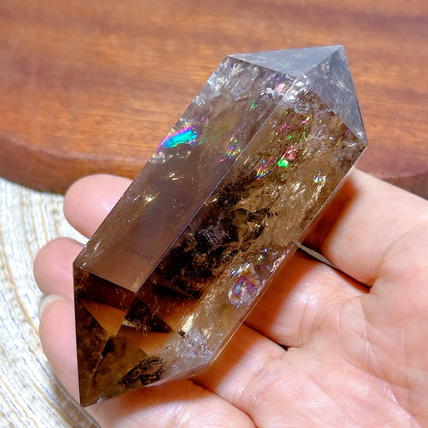 Smokey Rainbow Quartz Point-ToShay.org