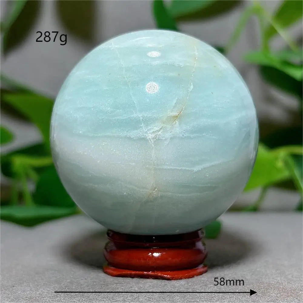 Blue Caribbean Calcite Ball-ToShay.org