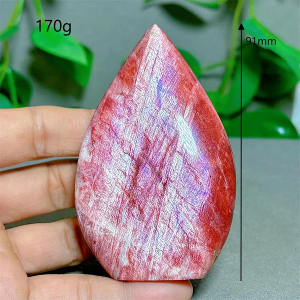 Red Moonstone Crystal Flame-ToShay.org