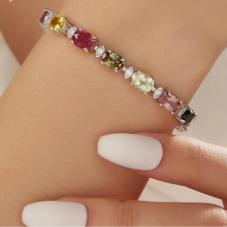 Mixed Tourmaline Bracelet-ToShay.org